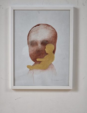 Dětská madona, 2013 akryl na papíře